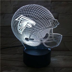 NFL Atlanta Falcons Football Helmet 3D Light
